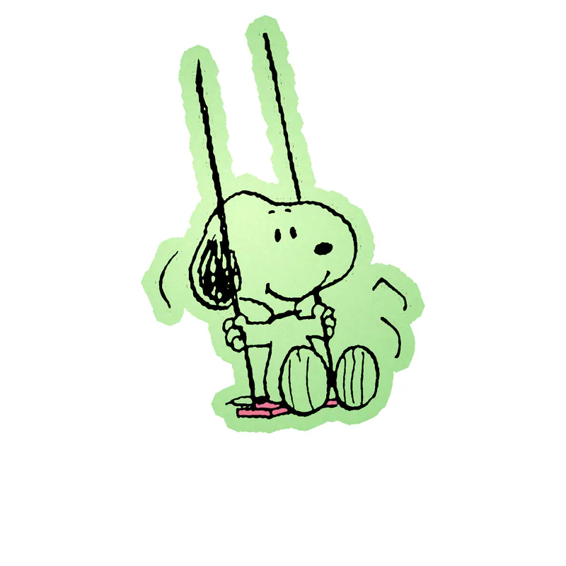 Snoopy Glow in the Dark Vinyl Decal