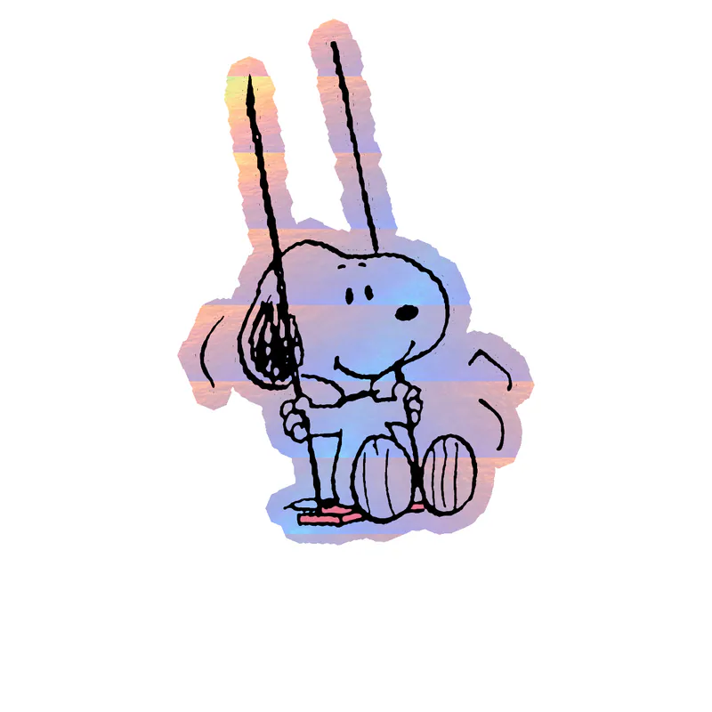 Snoopy Holographic Vinyl Decal