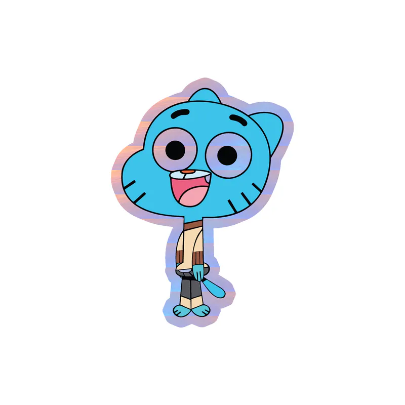 The Amazing World Of Gumball Holographic Vinyl Decal