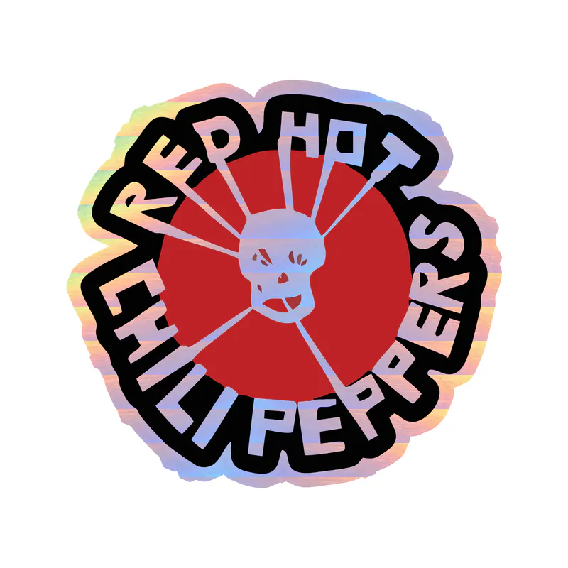 Red Hot Chili Peppers Holographic Vinyl Decal - Custom Size