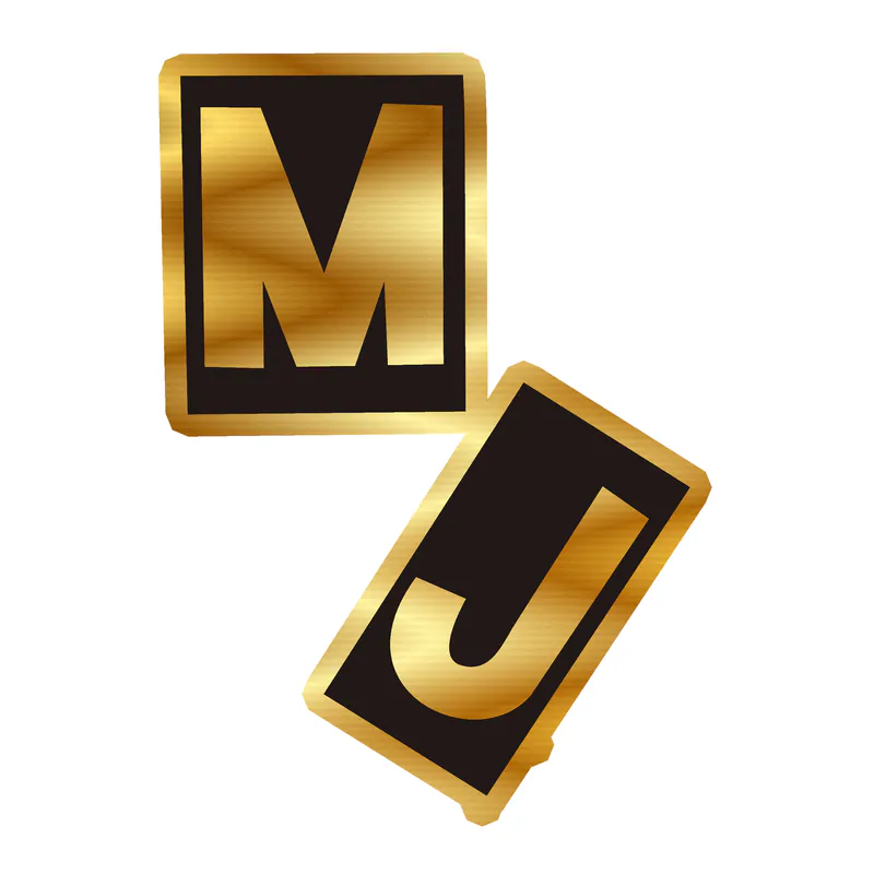 Michael Jackson Gold Chrome Vinyl Decal - Custom Size
