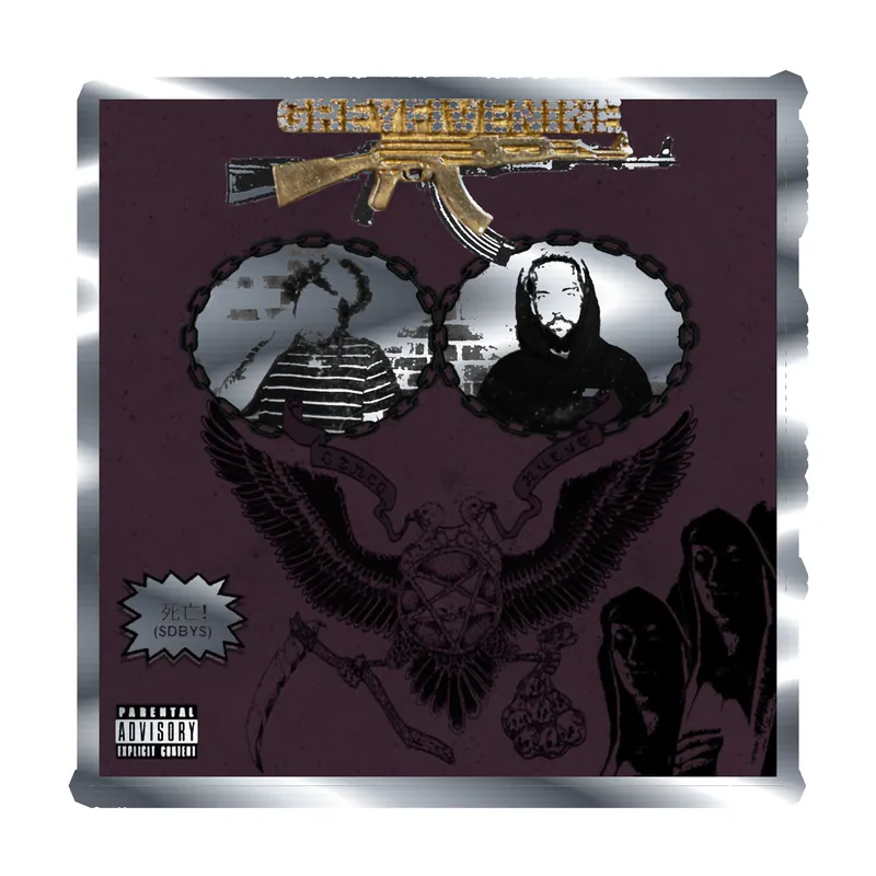 SuicideBoys Album Cover Silver Chrome Vinyl Decal - Custom Size