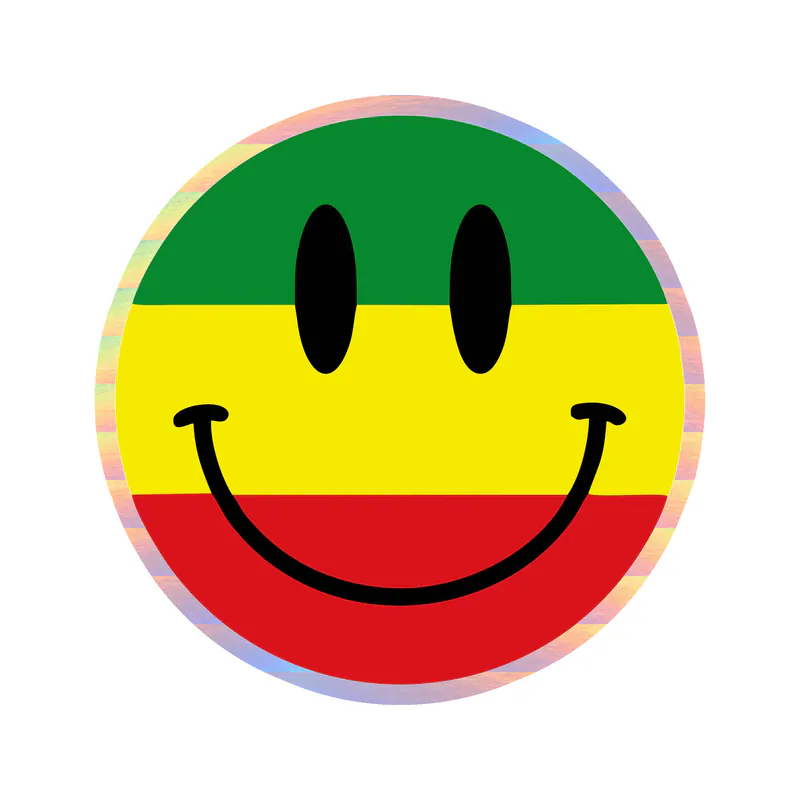 Bob Marley Holographic Vinyl Decal - Custom Size