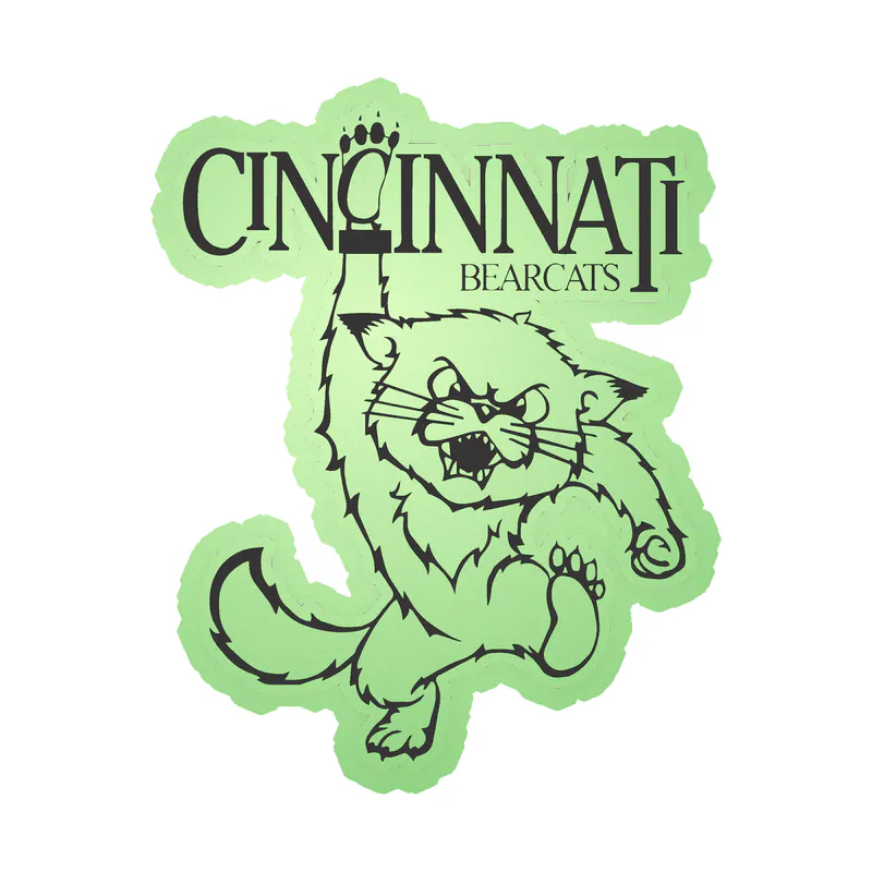 Custom for Cindy's Blitz Board - Bearcats - Full Color - Glow in the Dark Vinyl Sticker - Custom Size