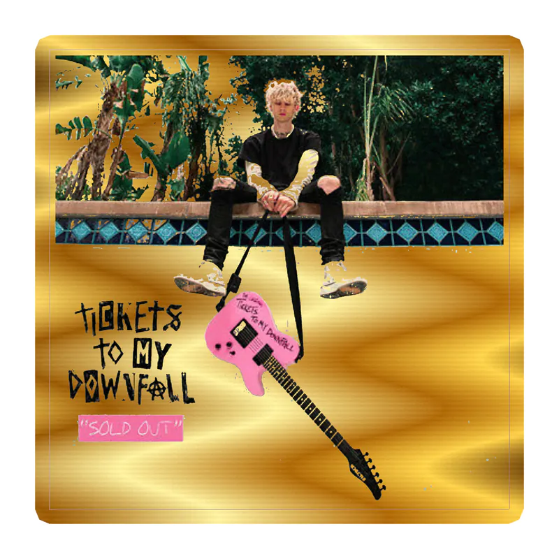 Machine Gun Kelly Album Cover Gold Chrome Vinyl Decal - Custom Size