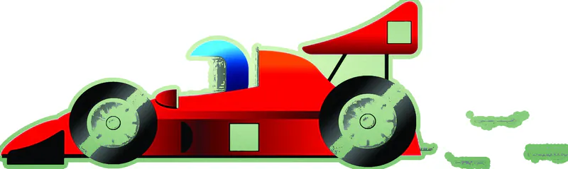 Racecar - Custom for Sara- Glow in the Dark Vinyl Sticker - Custom Size