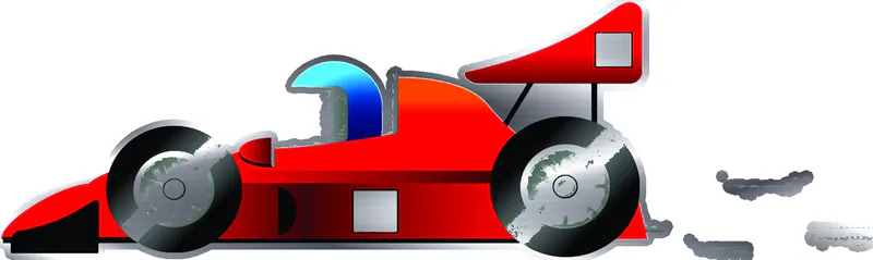 Racecar - Custom for Sara- Silver Chrome Vinyl Sticker - Custom Size