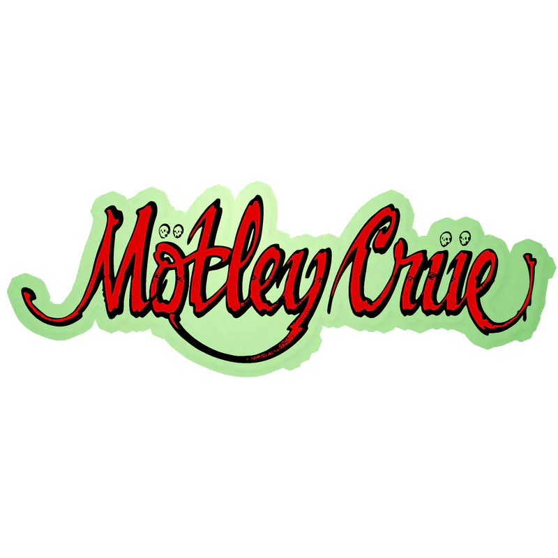 Motley Crue Glow in the Dark Vinyl Decal - Custom Size