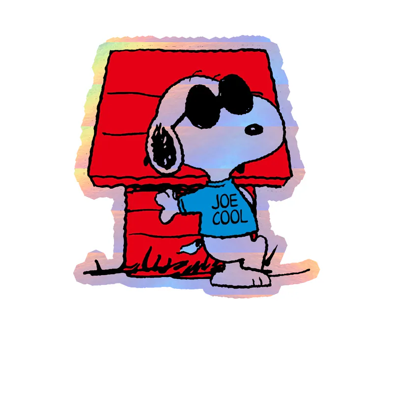 Snoopy - Joe Cool - Holographic Vinyl Decal