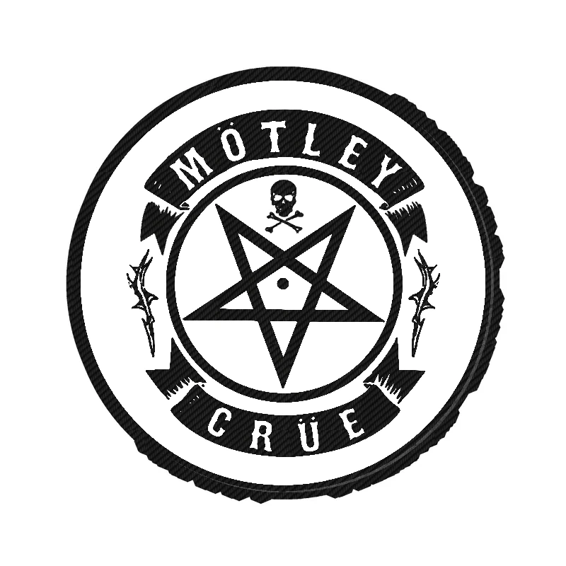 Motley Crue Carbon Fiber Vinyl Decal - Custom Size