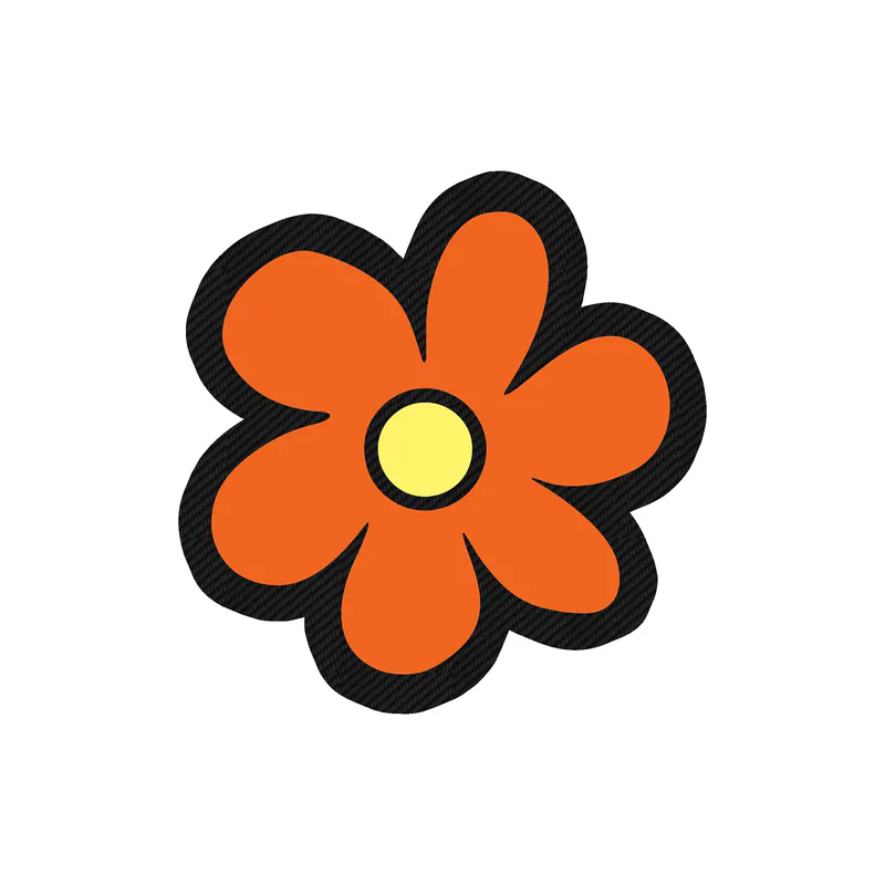 Scooby Doo- Mystery Machine Flower - Carbon Fiber Vinyl Sticker - Custom Size
