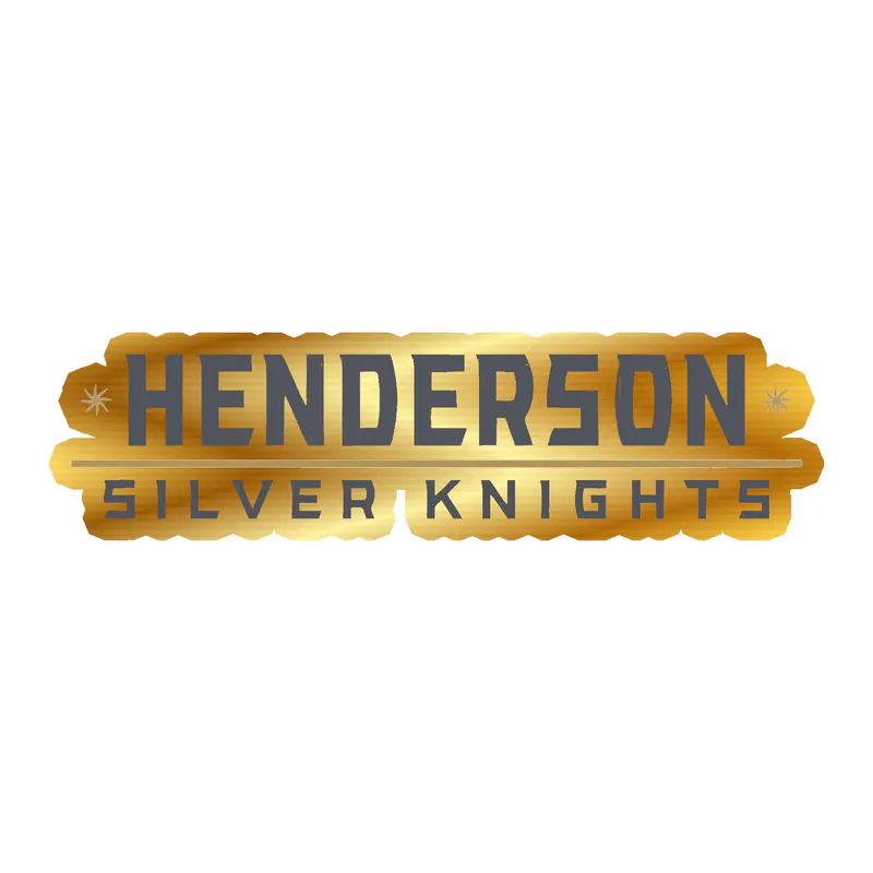 Henderson Silver Knights - Image 1 - Gold Chrome Vinyl Decal - Custom Size