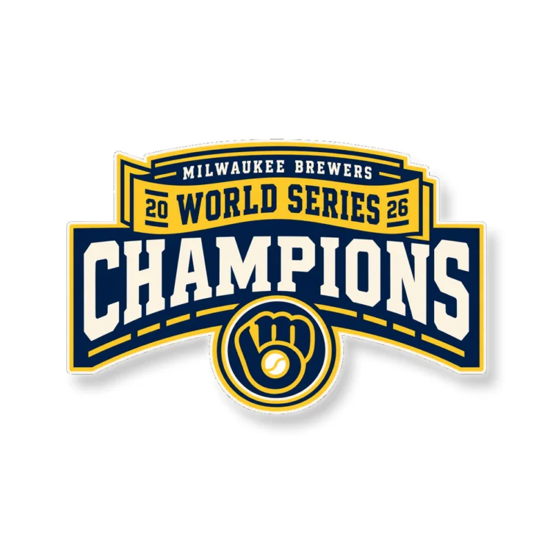 Milwaukee Brewers - 2026 World Series Champions - Banner - Temporary Tattoo
