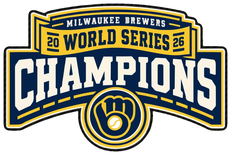 Milwaukee Brewers - 2026 World Series Champions - Banner - Carbon Fiber Vinyl Sticker - Custom Size